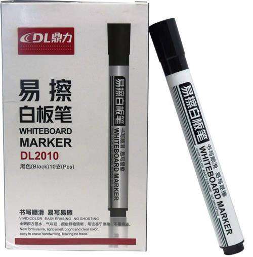 DLOFFICE WHITEBOARD MARKER BLACK 10PK