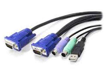 NetiX 3M Vga Usb And Ps2 Kvm Cable, ,