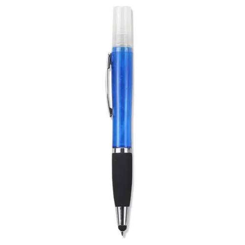 Geeko Sanitiser Blue Ink Pen with Stylus Colour: Blue