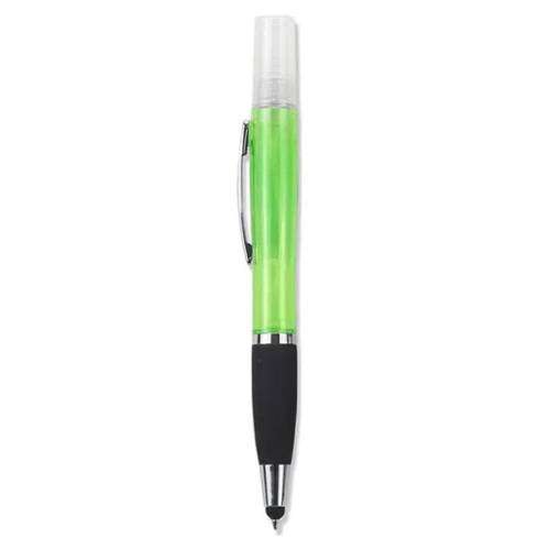 Geeko Sanitiser Blue Ink Pen with Stylus Colour: Green