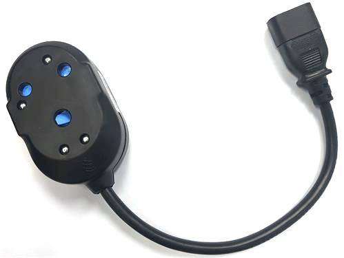 Noble 2 Port Janus Coupler with IEC Male Connector