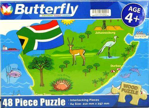 Butterfly 48pc South Africa Wooden Puzzle