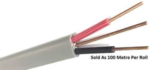 Solarix Flat Surfix 2.5mm? Double Core With Earth Cable