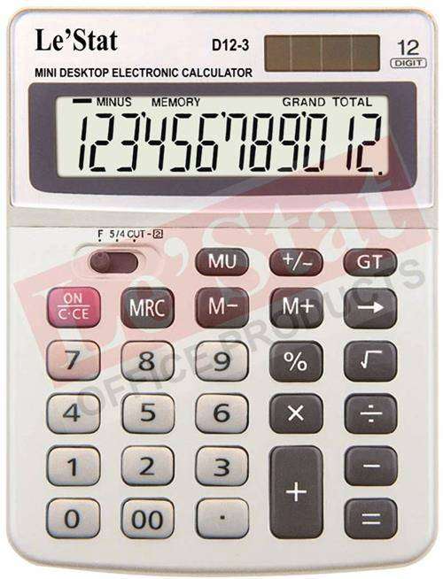 LeStat D12-3 Mini Desktop Calculator