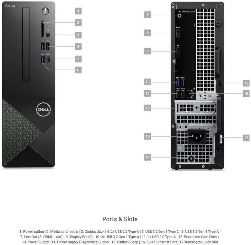 Dell Vostro 3030 Intel Core 12th Gen i5 Mini Tower PC