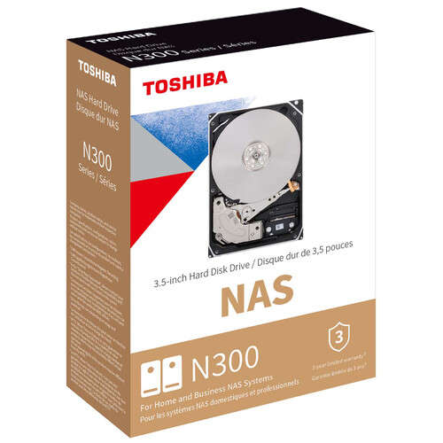 Toshiba HDWG71AEZSTA 10TB N300 7200 rpm SATA III 3.5" Internal NAS HDD