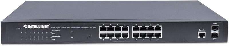 Intellinet 16-Port Gigabit Ethernet PoE+