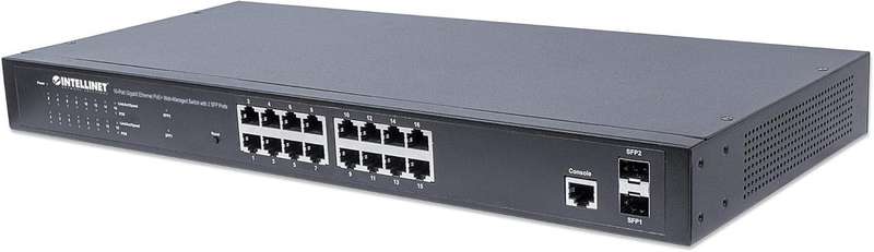 Intellinet 16-Port Gigabit Ethernet PoE+