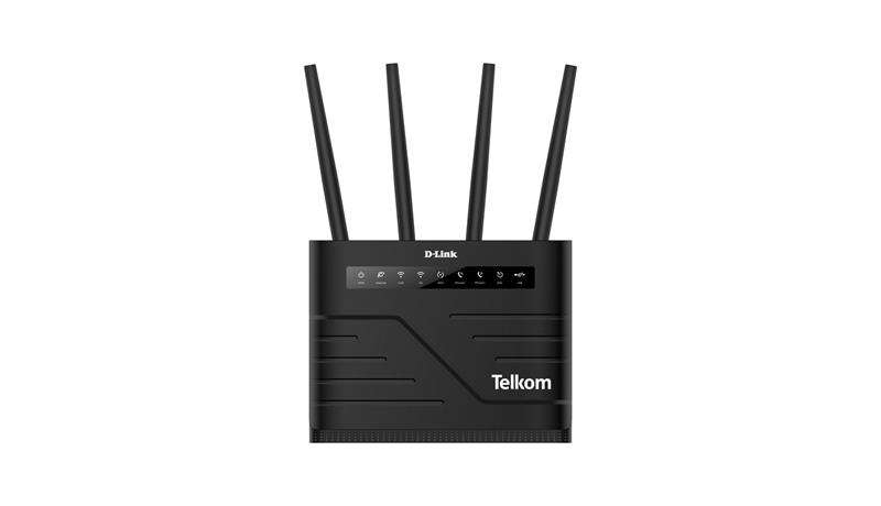 D-Link Wireless AC1200 Dual band  4-Port LAN, Fibre / ADSL2 / VDSL2 Gigabit wifi router