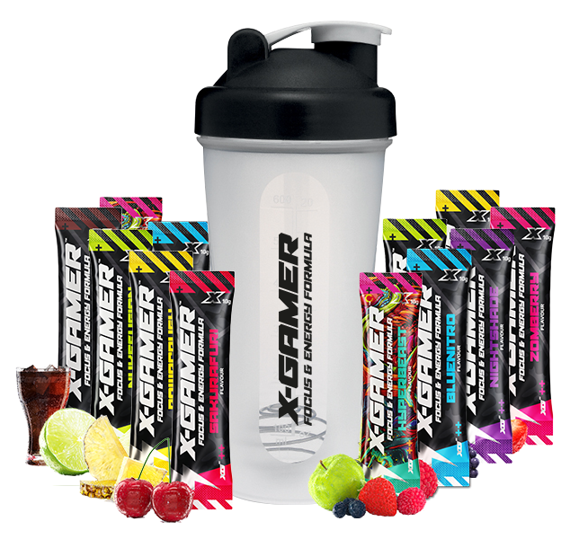X-Gamer Shaker Mix 13 Pack Energy Drink and Vitamin Supplement
