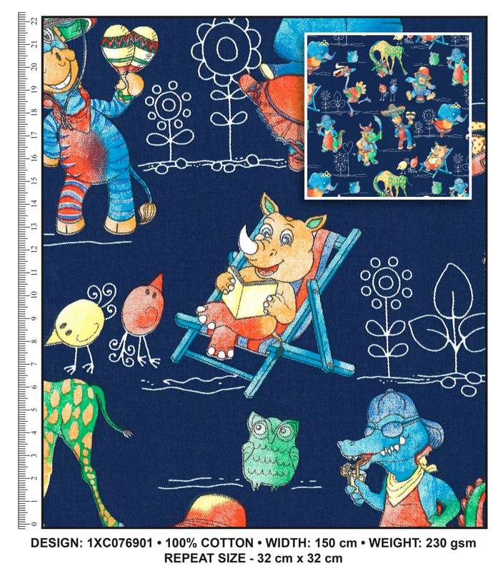 Da Gama 100% Cotton Fabrics Kidz Delight 1XC077203
