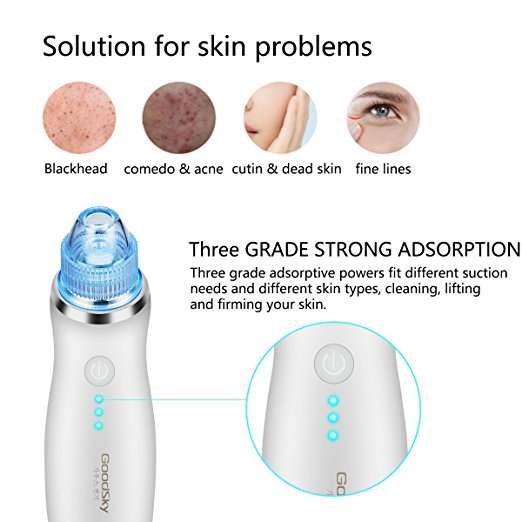 Goodsky Blackhead Blemish and Acne Pore Vacuum Extraction Tool