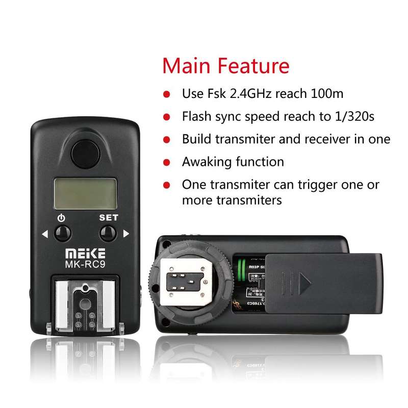 Meike MK-RC9 Wireless Flash Trigger for Nikon N3