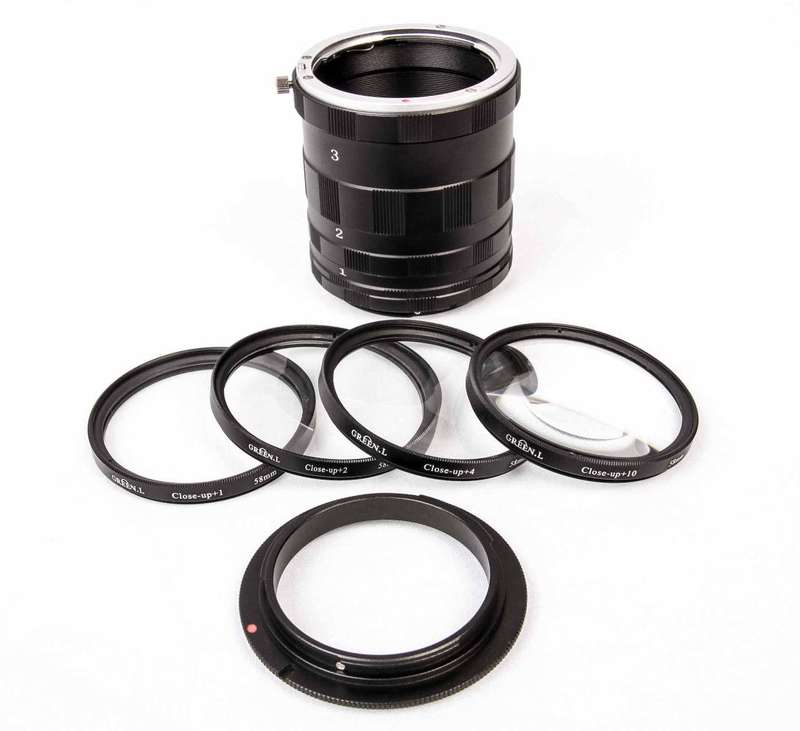 Optodio Macro Starter Kit Plus for Canon 58mm threadsize