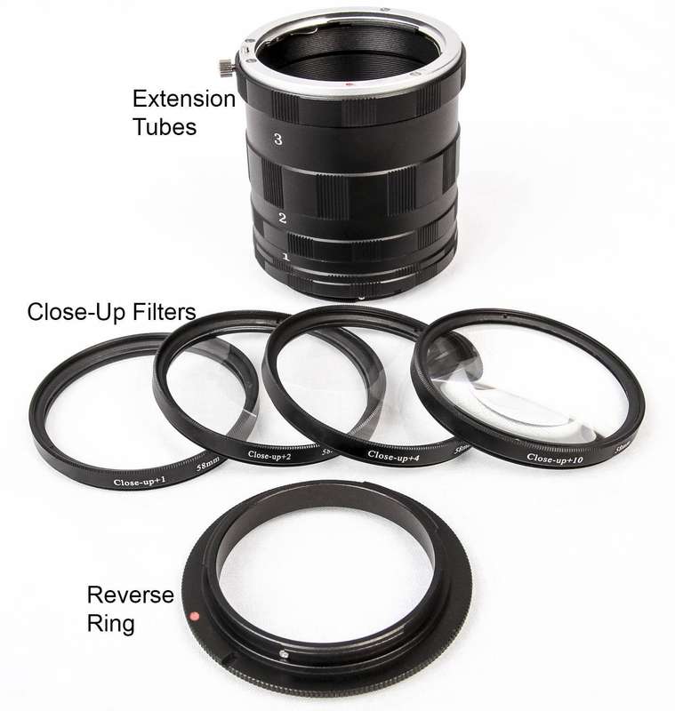 Optodio Macro Starter Kit Plus for Canon 58mm threadsize