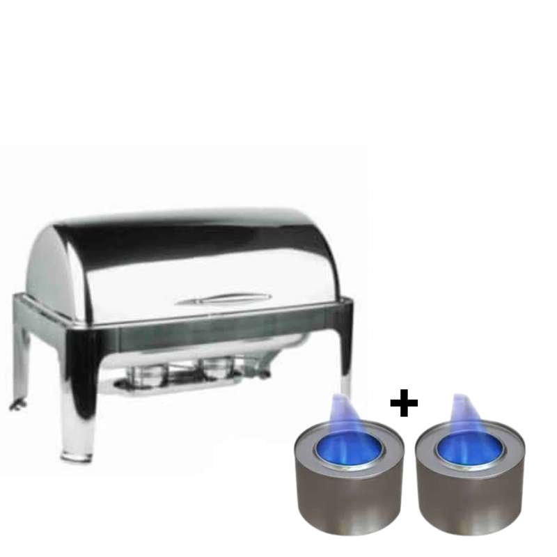 Roll Top Chafing Dish Rectangular No Window