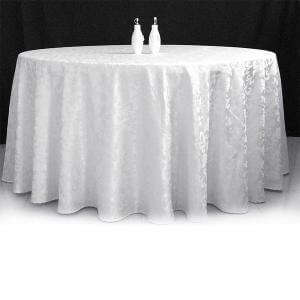 Damask Round Table Cloth Floor Length