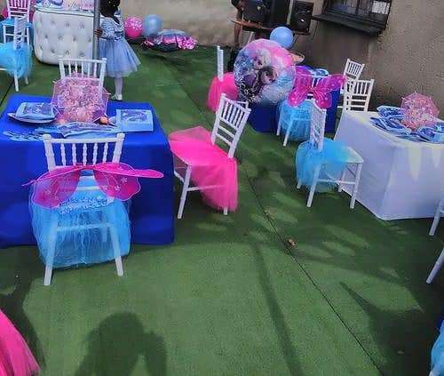 Kiddies Tiffany Chairs White Resin