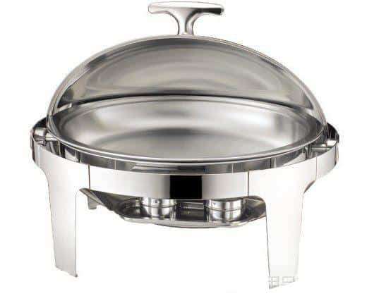 Chafing Dish Roll Top Round No Window