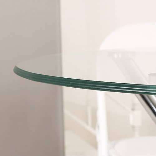 4 Seater Round Glass Cafe Table