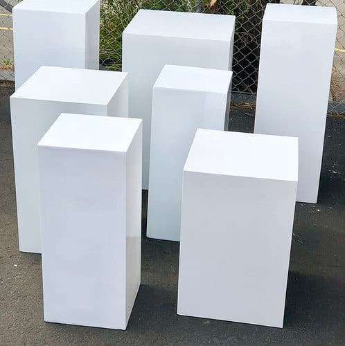 Wooden Square Plinths 3pc