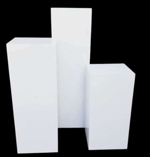 Wooden Square Plinths 3pc