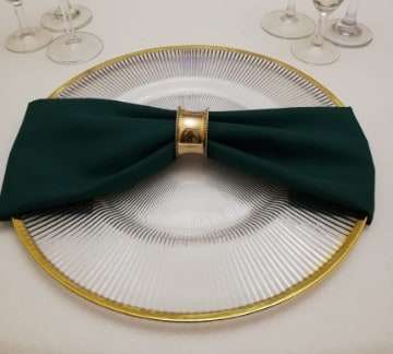 Gold Rimmed Plastic Underplate
