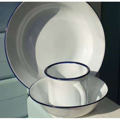 Enamel Bowl 16cm 6's