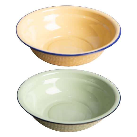 Enamel Bowl 16cm 6's