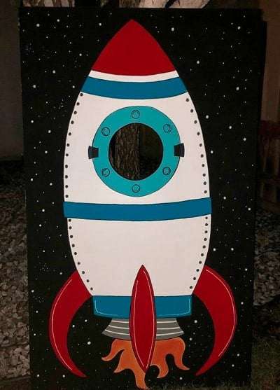 Space Rocket Photo Booth 1.2m X 900mm