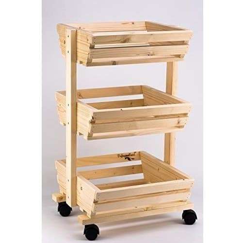 Wooden 3-Tier Vegetable Rack