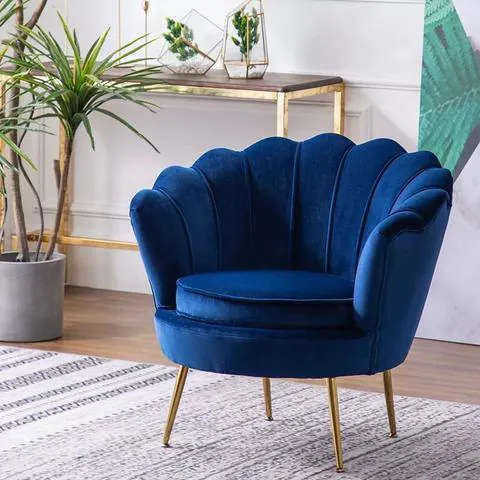 Velvet Flower Chair