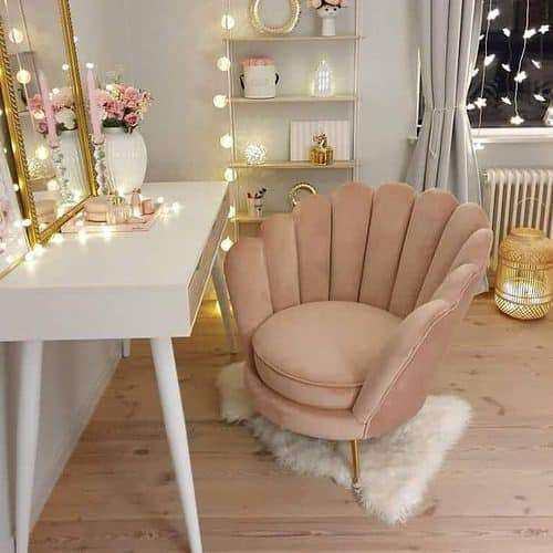 Velvet Flower Chair
