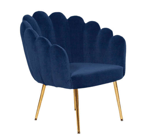 Velvet Flower Chair
