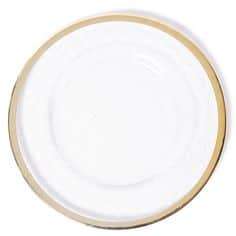 Gold Rimmed Plastic Underplate