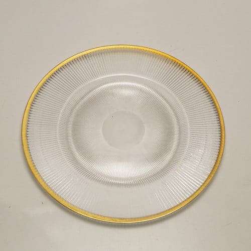 Gold Rimmed Plastic Underplate