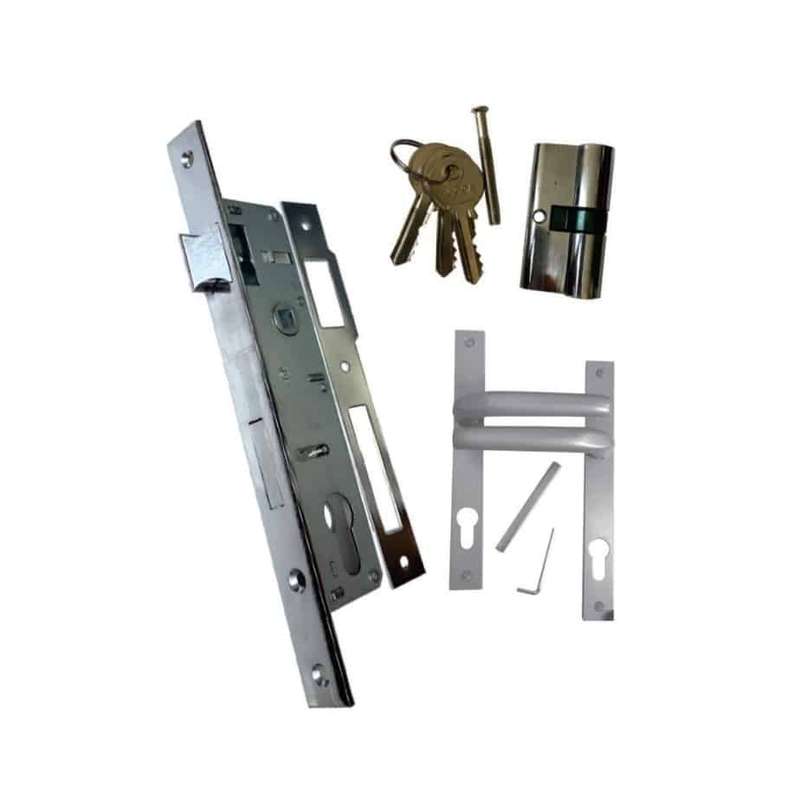 Aluminium Door Handle + Cylinder lock And Insert Lock