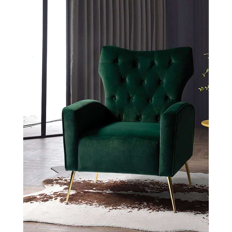 Tufted Wingback Chair