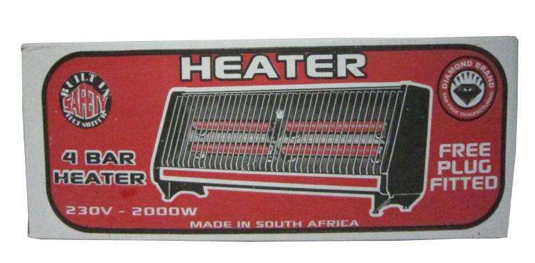 4 Bar Electric Heater