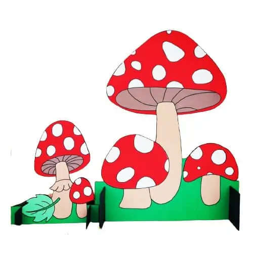 Mushroom Life Size and Centerpiece Set