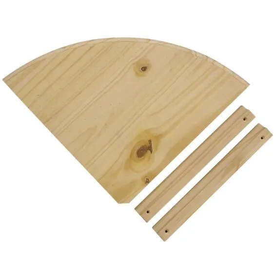 Corner Shelf Wooden 300X300mm