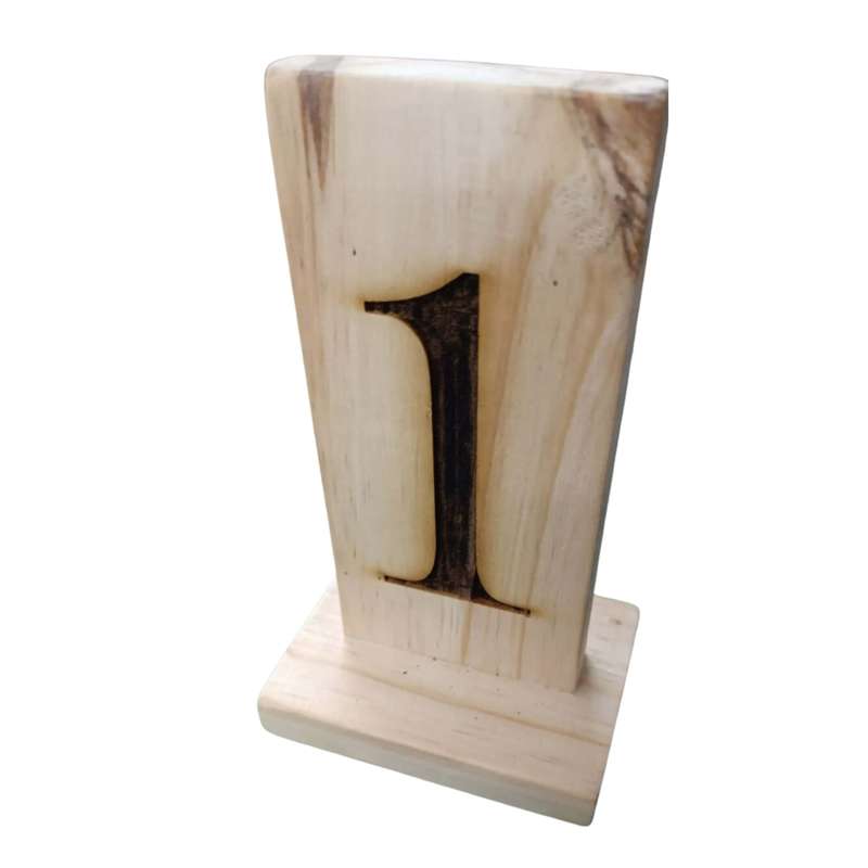 Pine Wooden Table Numbers