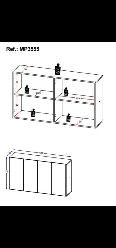Modern 4 Door Multifunctional Side Cabinet