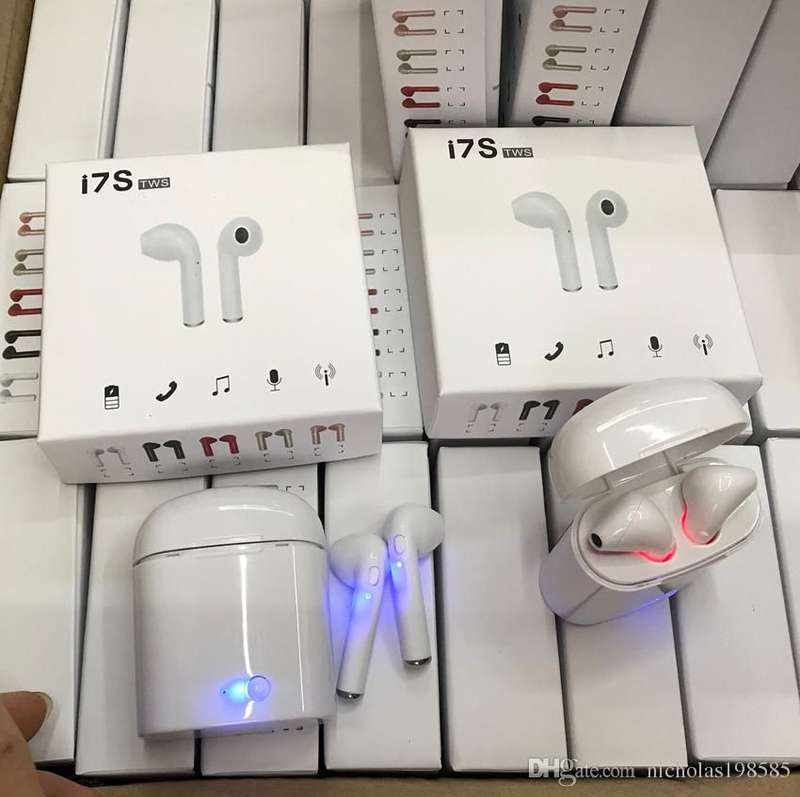 i7 TWS Mini Binaural Bluetooth Earphones Universal Wireless Earbuds - WHITE