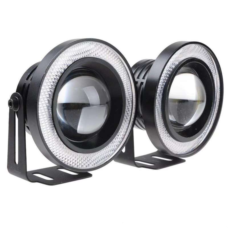 3.5 inch (89mm) Halo Fog Lights Blue  Angel Eyes Lights COB Halo Rings