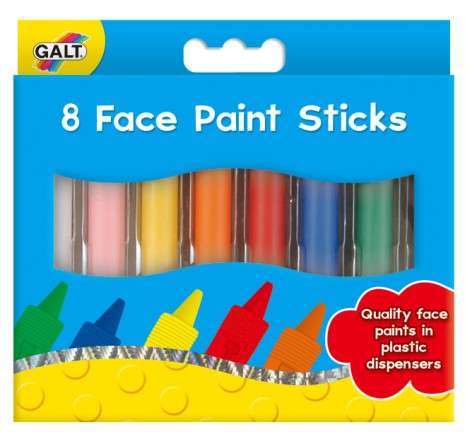 8 Face Paint Sticks - stock on hand