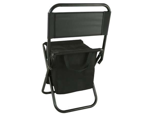 Camping Chair and Cooler Bag - black (P827B)