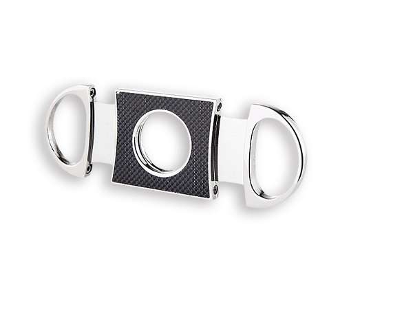Cigar Cutter - Rounded with Carbon inlay (CUT044)