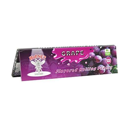 Hornet Grape flavoured rolling papers KING SIZE - 1x25