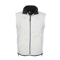 US Basic Houston Fleece Bodywarmer - white/black (BAS-904) MEDIUM - stock on hand